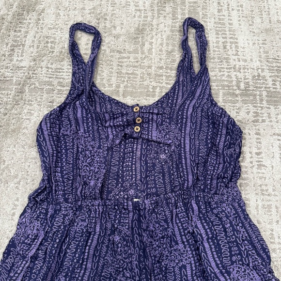 Roxy Purple Patterned Romper - Picture 3 of 5